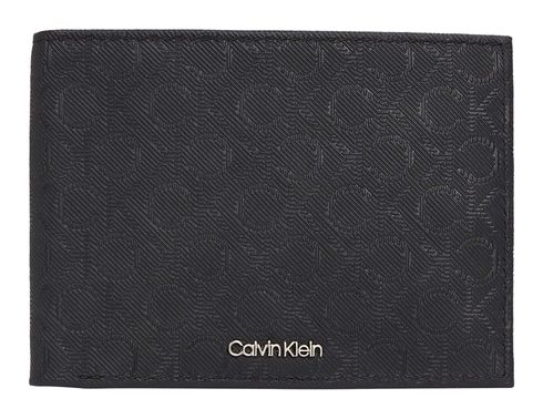 Calvin Klein CK Must Mono Bifold Wallet 5CC With Coin Twill Mono Black