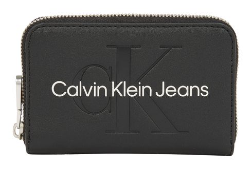 Calvin Klein CKJ Sculpted Zip Around Wallet Mono M Black