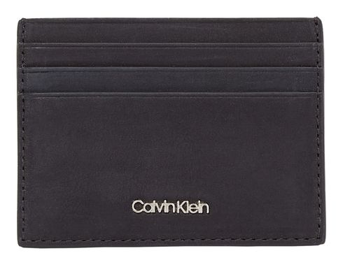 Calvin Klein CK Refined Cardholder 6CC Nubuk Black Nubuk