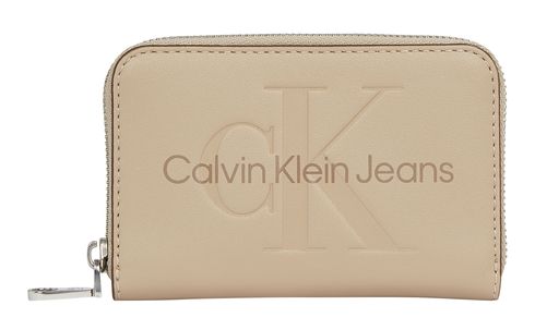 Calvin Klein CKJ Sculpted Zip Around Wallet Mono M Crockery