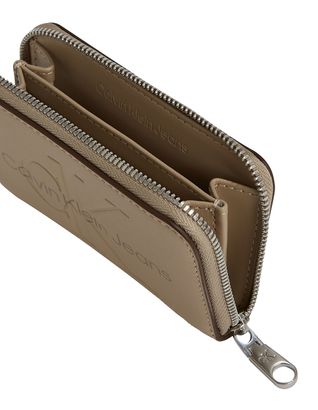 【 】CKJ Minimal Monogram Card Wallet_CROCKERY Calvin Klein】CKJ Minimal Monogram Card Wallet_CROCKERY
