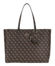 GUESS Power Play Large Tech Tote Brown Logo