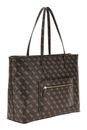 GUESS Power Play Large Tech Tote Brown Logo