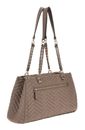GUESS Anning Shoulder Satchel Bag Dark Taupe GUESS Anning Shoulder Satchel Bag Dark Taupe