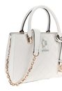 GUESS Adelard Dome Satchel White GUESS Adelard Dome Satchel White