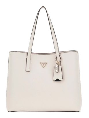 GUESS Meridian Girlfriend Tote Ivory
