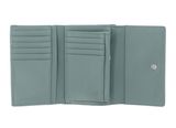 MANDARINA DUCK Mellow Leather Wallet with Flap M Iceberg Green