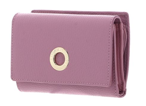 MANDARINA DUCK Mellow Leather Wallet with Flap M Lilac Rose