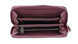 MANDARINA DUCK Mellow Leather Zip Around Wallet L Lilac Rose
