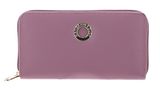 MANDARINA DUCK Mellow Leather Zip Around Wallet L Lilac Rose