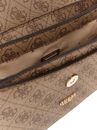 GUESS Orlina Logo Top Handle Flap Bag Latte Logo / Brown GUESS Orlina Logo Top Handle Flap Bag Latte Logo / Brown