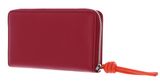 COCCINELLE Metallic Soft Wallet Grained Leather Sangria / Gazpacho