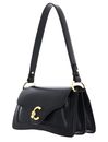 COCCINELLE C-Me Calf Cock Crossbody Bag L Noir
