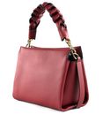 COCCINELLE Boheme Grana Double Crossbody Double Grainy Leather Sangria / Skin