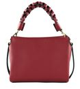 COCCINELLE Boheme Grana Double Crossbody Double Grainy Leather Sangria / Skin