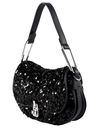 COCCINELLE Magie Paillettes Handbag Noir / Noir COCCINELLE Magie Paillettes Handbag Noir / Noir