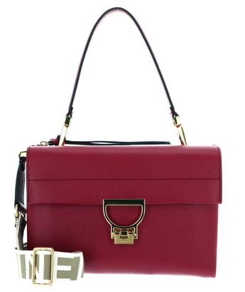 COCCINELLE Arlettis Signature Shoulder Bag Sangria