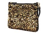 COCCINELLE Best Paillettes Crossbody Bag Golden / Noir