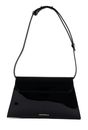 COCCINELLE Dew Patent Shoulder Bag Noir COCCINELLE Dew Patent Shoulder Bag Noir