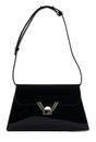 COCCINELLE Dew Patent Shoulder Bag Noir COCCINELLE Dew Patent Shoulder Bag Noir