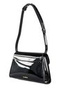 COCCINELLE Dew Patent Shoulder Bag Noir COCCINELLE Dew Patent Shoulder Bag Noir