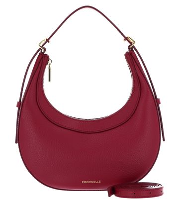 COCCINELLE Whisper Grained Leather Mini Bag Sangria