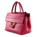 COCCINELLE Arlettis Signature Handbag Grained Leather Sangria COCCINELLE Arlettis Signature Handbag Grained Leather Sangria