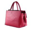 COCCINELLE Arlettis Signature Handbag Grained Leather Sangria COCCINELLE Arlettis Signature Handbag Grained Leather Sangria
