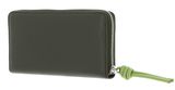 COCCINELLE Metallic Soft Wallet Grained Leather Alga / Guacamole