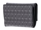COCCINELLE Metallic Coated Monogram Wallet Multi Noir / Noir
