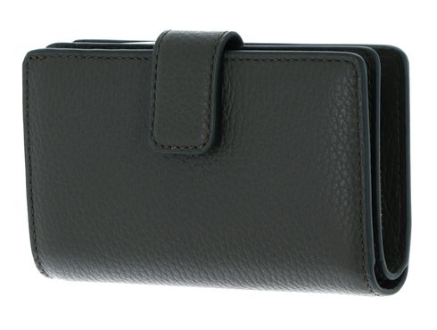 COCCINELLE Metallic Soft Mini Wallet Grained Leather Alga