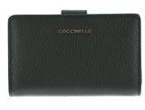 COCCINELLE Metallic Soft Mini Wallet Grained Leather Alga