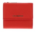 COCCINELLE Metallic Soft Wallet Grained Leather Gazpacho COCCINELLE Metallic Soft Wallet Grained Leather Gazpacho