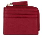 COCCINELLE Tassel Credit Card Holder Sangria COCCINELLE Tassel Credit Card Holder Sangria