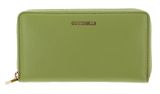 COCCINELLE Metallic Soft Wallet Grained Leather Guacamole COCCINELLE Metallic Soft Wallet Grained Leather Guacamole