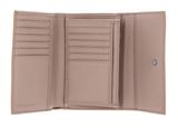 COCCINELLE Metallic Coated Monogram Wallet Multi Blanc / Rose COCCINELLE Metallic Coated Monogram Wallet Multi Blanc / Rose