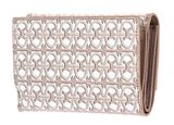 COCCINELLE Metallic Coated Monogram Wallet Multi Blanc / Rose COCCINELLE Metallic Coated Monogram Wallet Multi Blanc / Rose