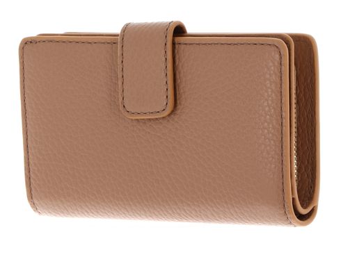 COCCINELLE Metallic Soft Mini Wallet Grained Leather Skin