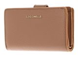 COCCINELLE Metallic Soft Mini Wallet Grained Leather Skin
