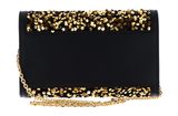 COCCINELLE Magie 2Nite Paillettes Clutch Golden / Noir