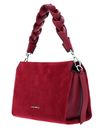 COCCINELLE Boheme Handbag Suede Grainy Leather Sangria