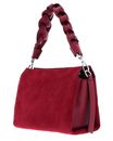 COCCINELLE Boheme Handbag Suede Grainy Leather Sangria