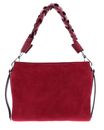 COCCINELLE Boheme Handbag Suede Grainy Leather Sangria