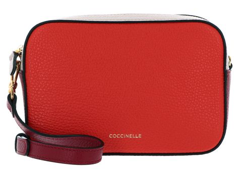 COCCINELLE Tebe Tricolor Mini Crossover Bag S Gazpa / Rose / Sang