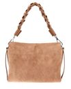 COCCINELLE Boheme Handbag Suede Grainy Leather Skin