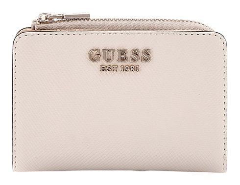 GUESS Laurel Zip Around Card Case Bone