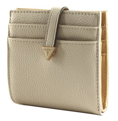 GUESS Laurel SLG Tab Card Case Ivory