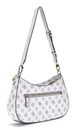 GUESS Noelle Top Zip Shoulder Bag White Logo