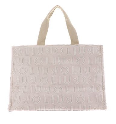 トートバッグ LIU JO Woman Tote bags White 2A5013T0300 33801 LIU-JO-Shopper-Jacquard-Plain-