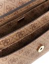 GUESS Eco Brenton Flap Shoulder Bag Latte Logo GUESS Eco Brenton Flap Shoulder Bag Latte Logo